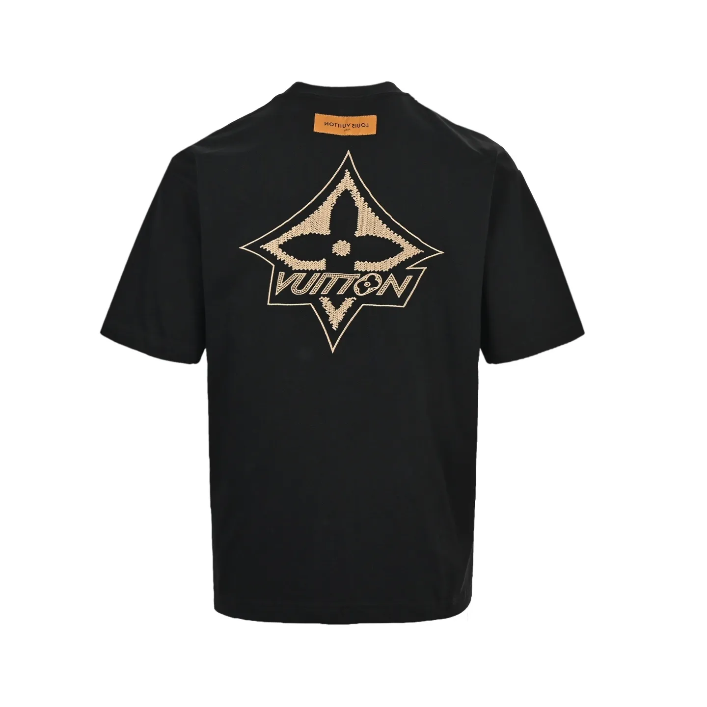 Louis Vuitton/Louis Vuitton 26ss gold label woven embroidered presbyopia short sleeves